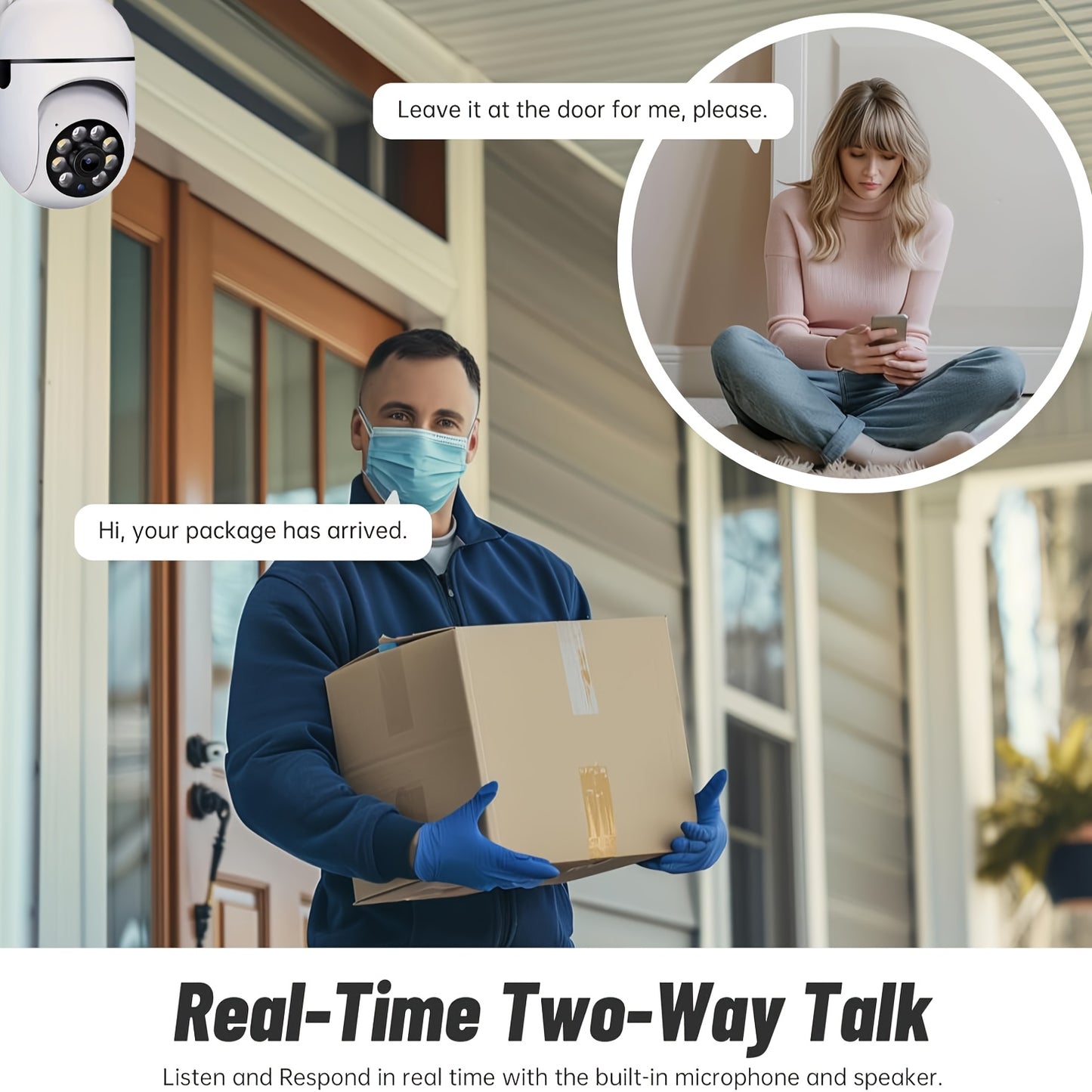 YI IOT 4pcs 2MP HD Wireless WiFi Home Camera Indoor, 1080p/360°/2.4GHz & 5GHz Dual Band Mini Security Cameras, With Audio, Two Way Talk, Automatic Humanoid Tracking, Smart Night Vision Camera