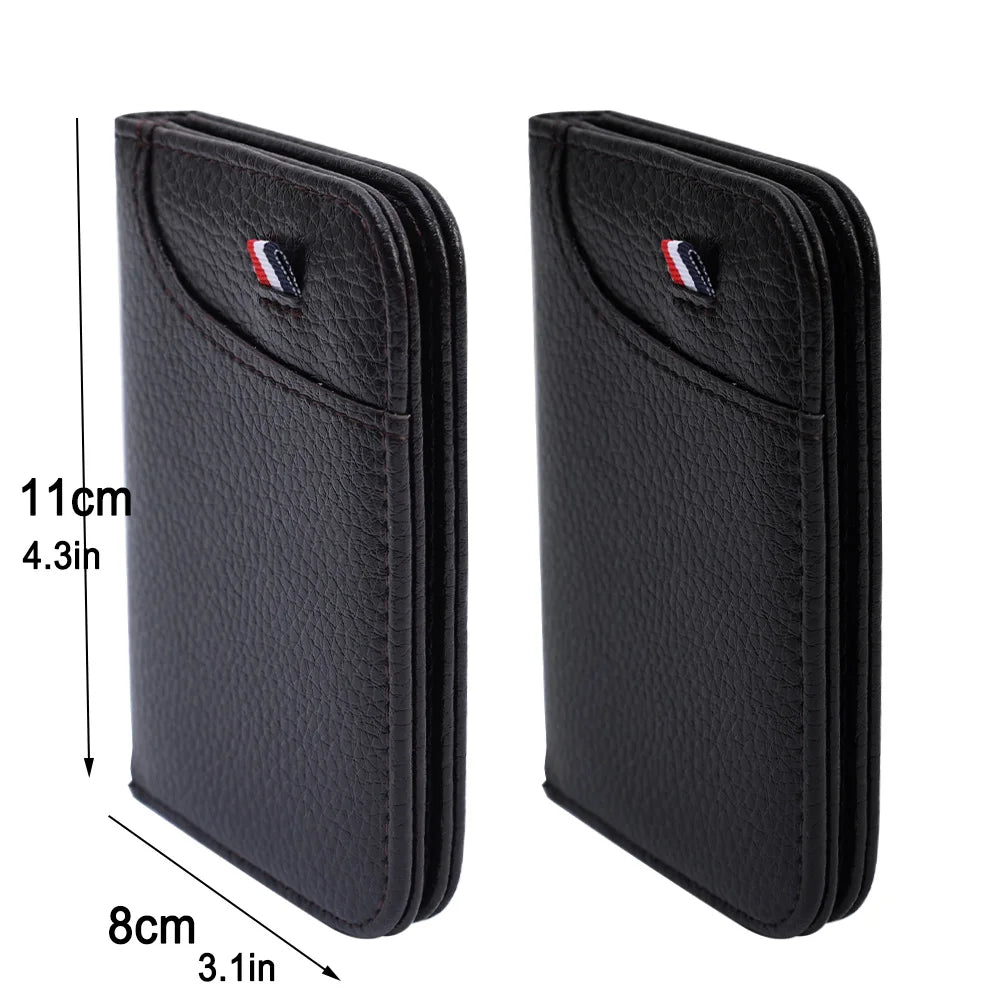 Portable Super Slim Soft Wallet PU Premium Leather Mini Credit Card Wallet Purse Card Holders Men Wallet Thin Small Short Wallets