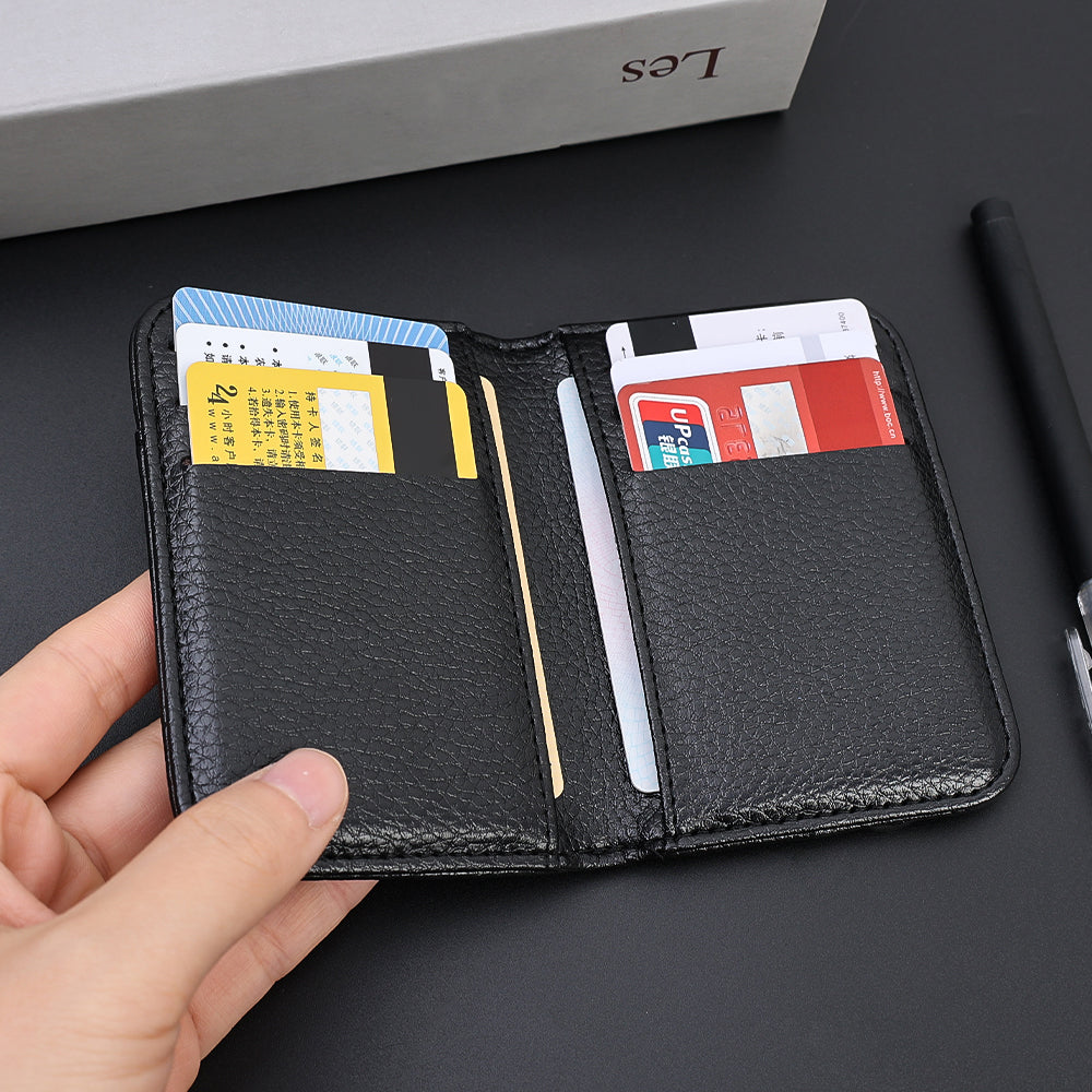 Portable Super Slim Soft Wallet PU Premium Leather Mini Credit Card Wallet Purse Card Holders Men Wallet Thin Small Short Wallets