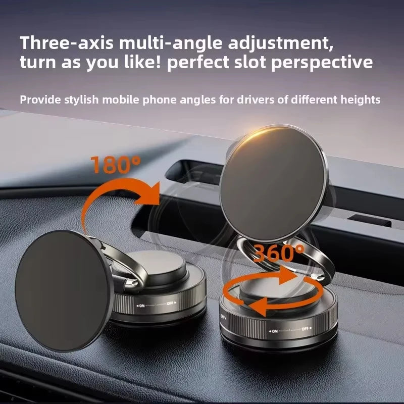 Premium Magnetic Phone Holder for car, 360° Rotatable, Foldable & Adjustable Magnetic Car Mount, , Compatible with iPhone & Other Phones