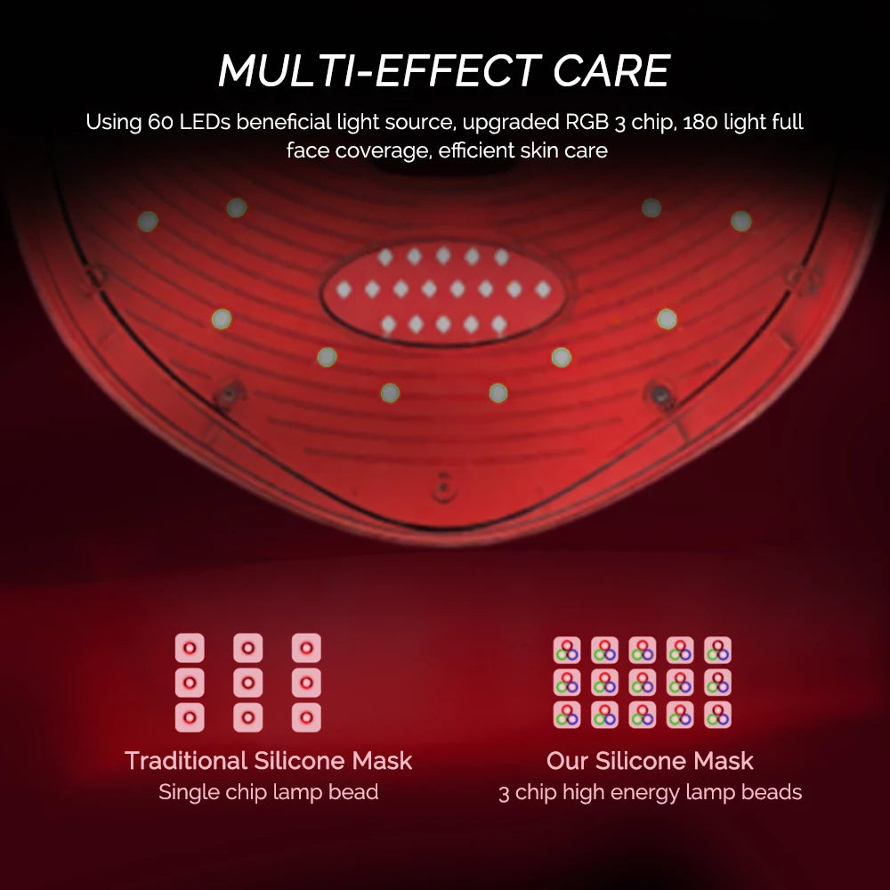 Wireless LED Mask 7 Color LED Face Mask Photon Skin Firming Anti Aging Rejuvenation Beauty Mask Machine