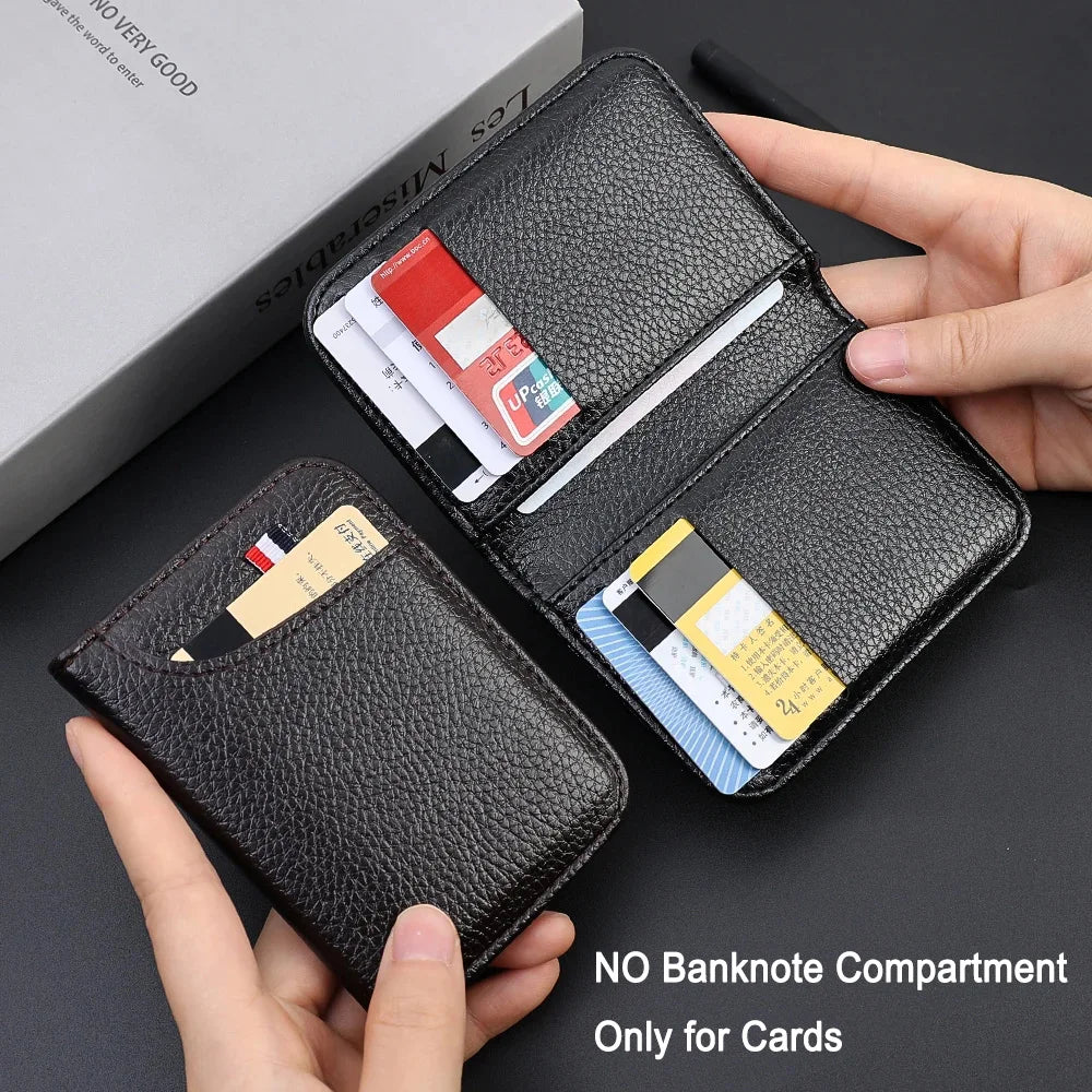 Portable Super Slim Soft Wallet PU Premium Leather Mini Credit Card Wallet Purse Card Holders Men Wallet Thin Small Short Wallets