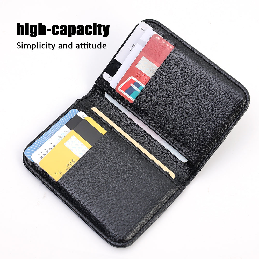 Portable Super Slim Soft Wallet PU Premium Leather Mini Credit Card Wallet Purse Card Holders Men Wallet Thin Small Short Wallets