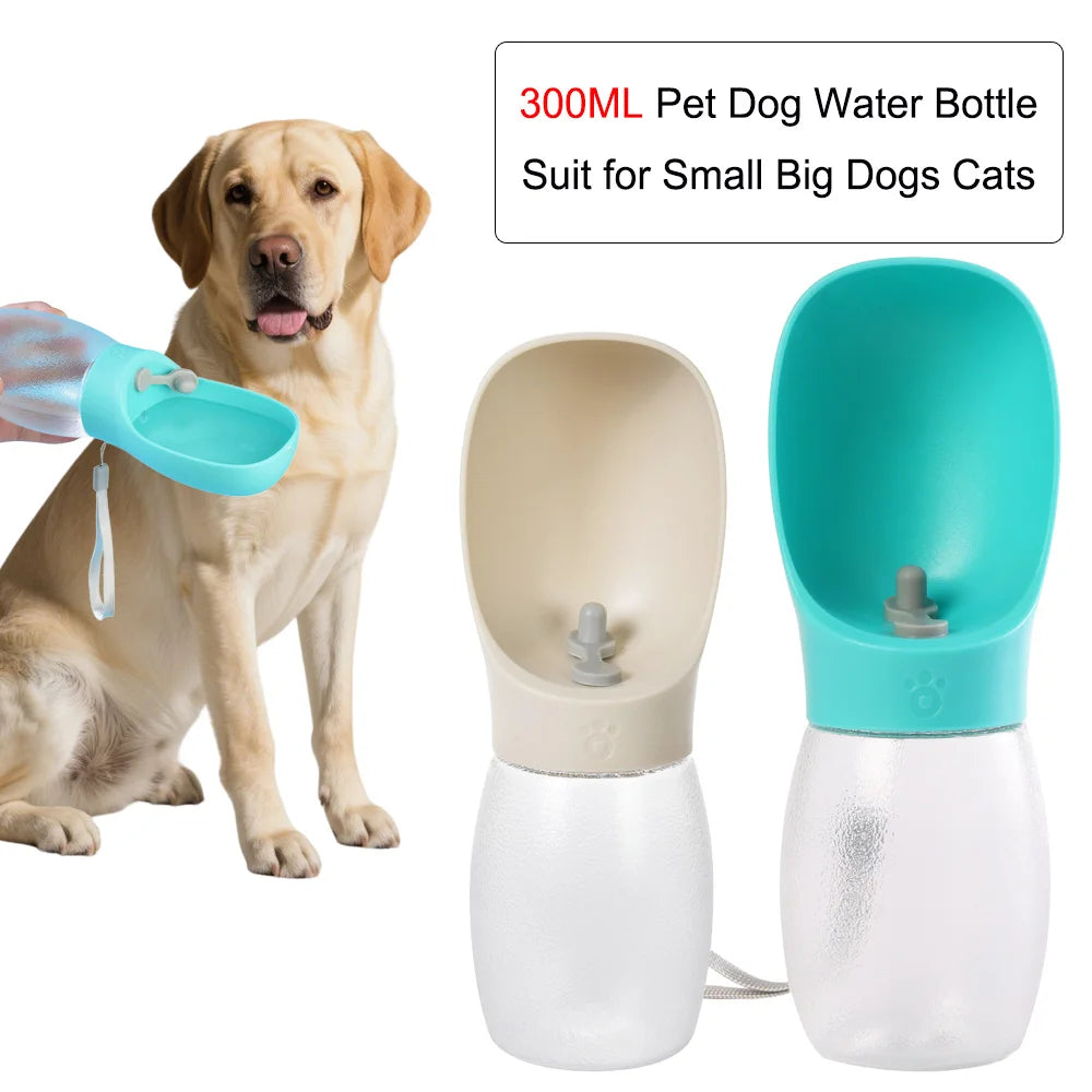 Pet Dog Water Bottle 300ML Puppy Drinking Bowls For Small Medium Dogs and Cats Hiking Portable Cat Feeder Golden Retriever Supplies