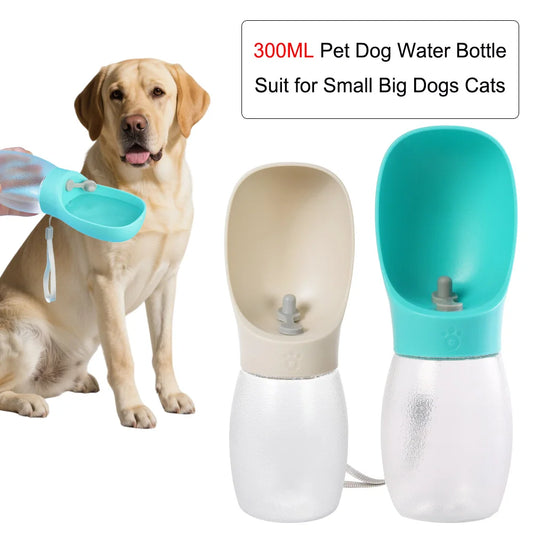 Pet Dog Water Bottle 300ML Puppy Drinking Bowls For Small Medium Dogs and Cats Hiking Portable Cat Feeder Golden Retriever Supplies