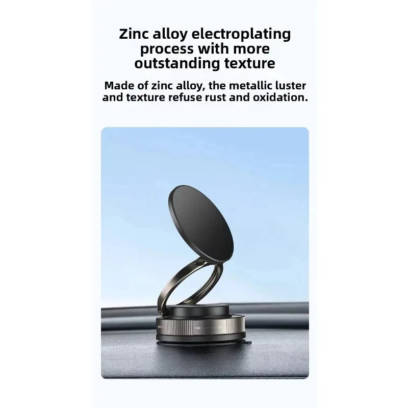 Premium Magnetic Phone Holder for car, 360° Rotatable, Foldable & Adjustable Magnetic Car Mount, , Compatible with iPhone & Other Phones