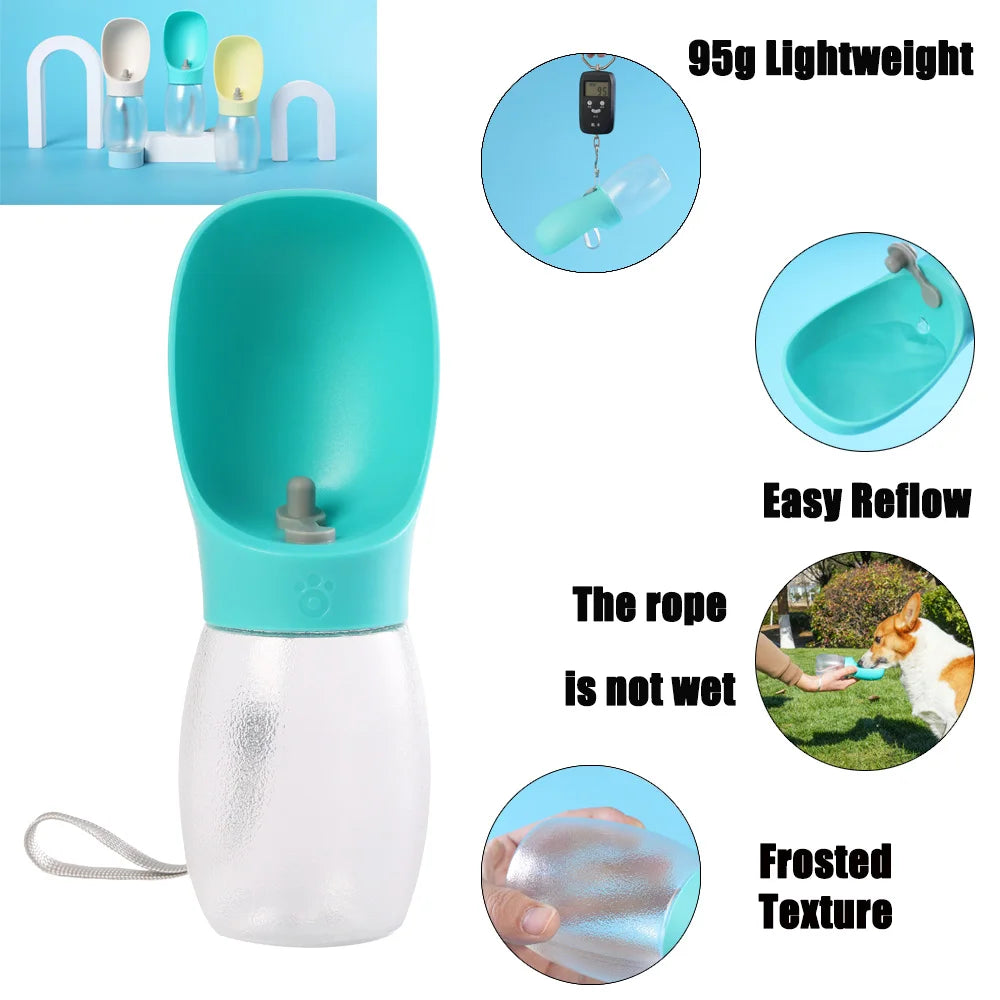 Pet Dog Water Bottle 300ML Puppy Drinking Bowls For Small Medium Dogs and Cats Hiking Portable Cat Feeder Golden Retriever Supplies