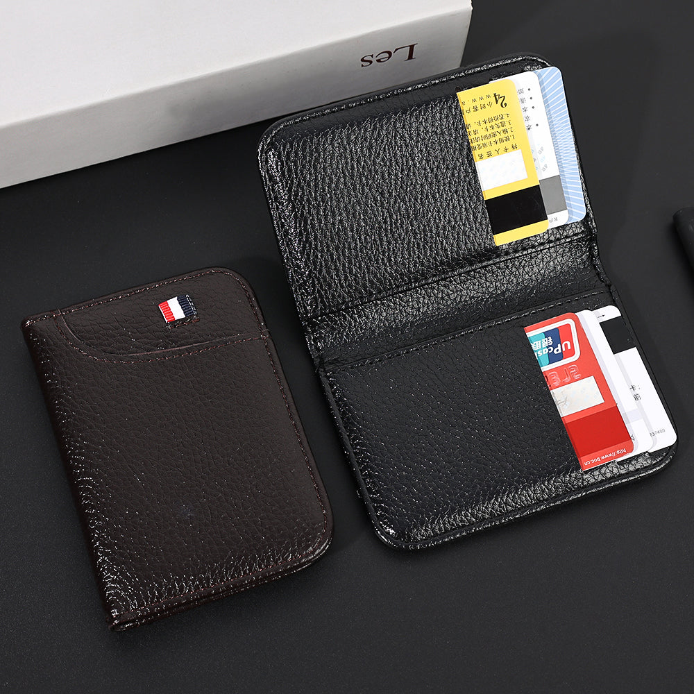 Portable Super Slim Soft Wallet PU Premium Leather Mini Credit Card Wallet Purse Card Holders Men Wallet Thin Small Short Wallets