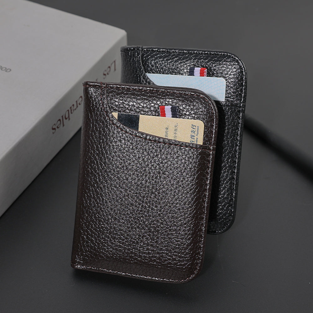 Portable Super Slim Soft Wallet PU Premium Leather Mini Credit Card Wallet Purse Card Holders Men Wallet Thin Small Short Wallets