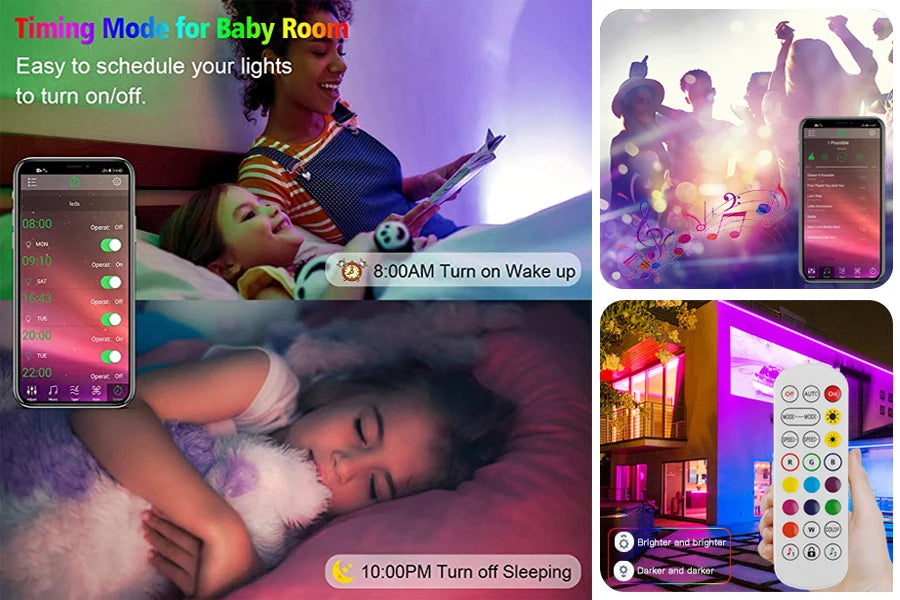 Usb Led Strip 5V 5050 Smart Led Light For Wall Room Bluetooth Wifi